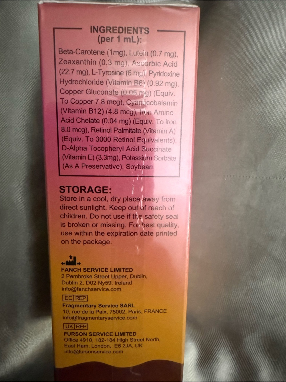 Drinkable Tanning Drops - Pink/Orange - Picture 4 of 5